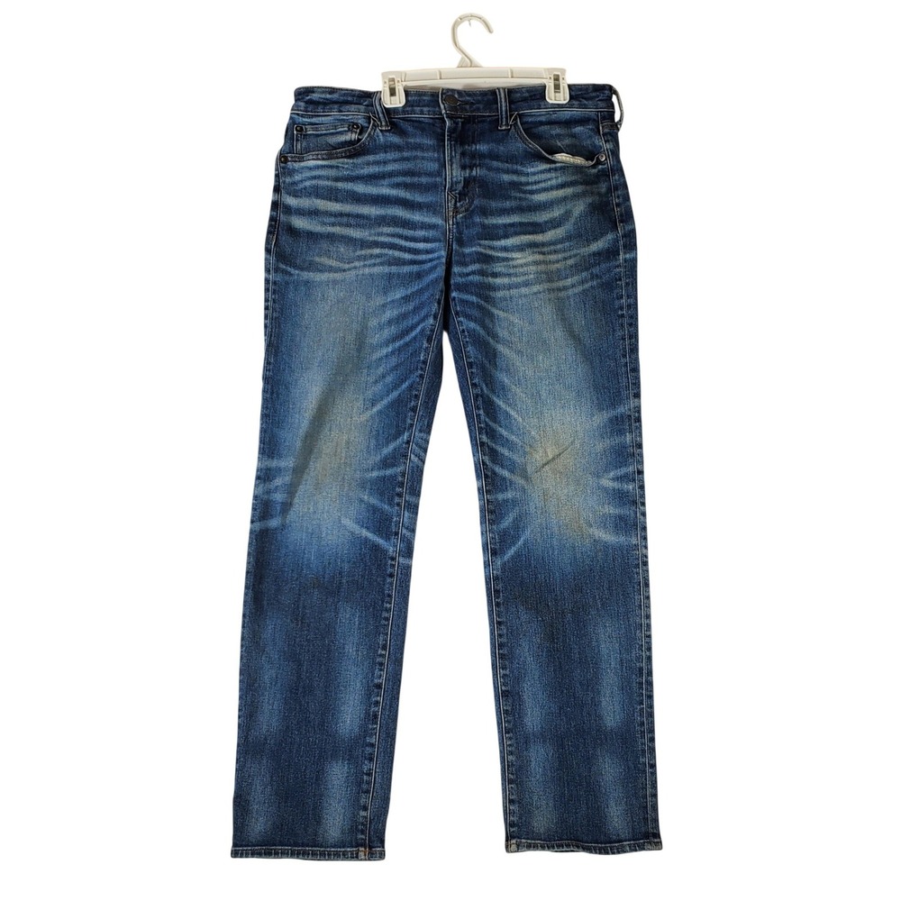 American Eagle‎ Mens Original Straight Jeans 32x32 Medium Wash Blue 1977-X